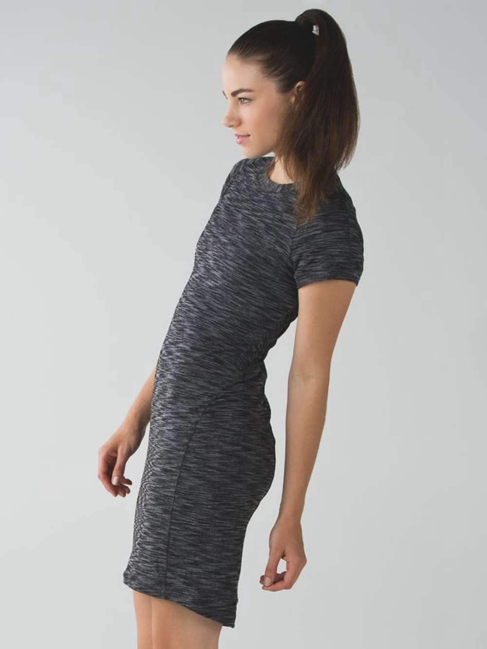 Lululemon &go Where-To Dress Body-con Sz 6 in Heathered Black